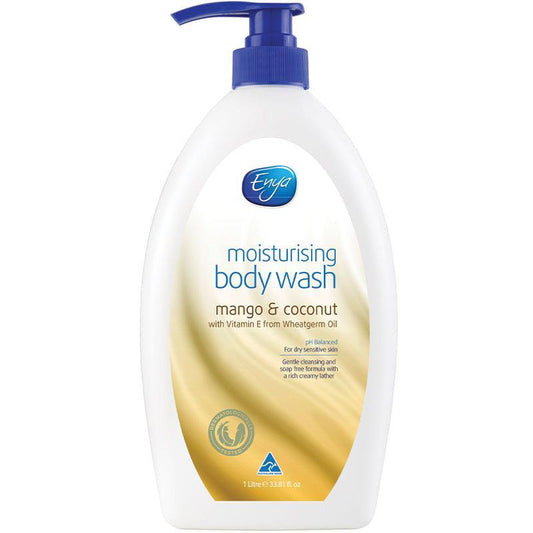 Enya Mango & Coconut Body Wash 1L – Hydrating & Nourishing Formula