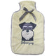 McGloins Character Hot Water Bottle with Bow Fleece Cover