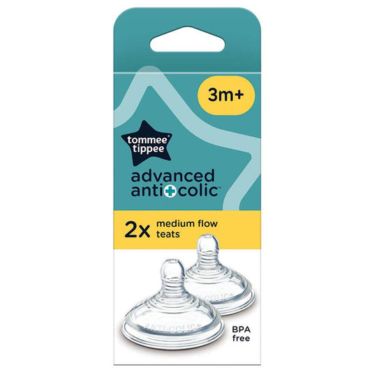 Tommee Tippee Natural Start AAC Medium Flow Teats - 2 Pack