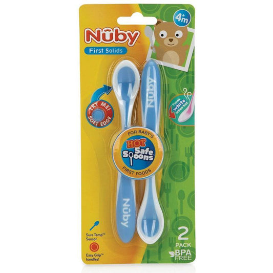 Nuby Hot Safe Spoons - 2 Pack for Safe Feeding-Auzzi Store