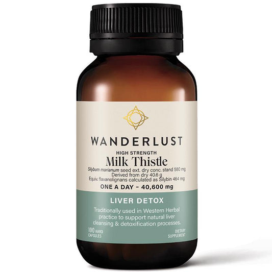 Wanderlust High Strength Milk Thistle - 100 Capsules-Auzzi Store