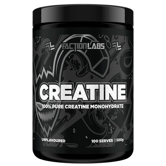 Faction Labs 100% Pure Creatine Monohydrate - 500g for Muscle Strength