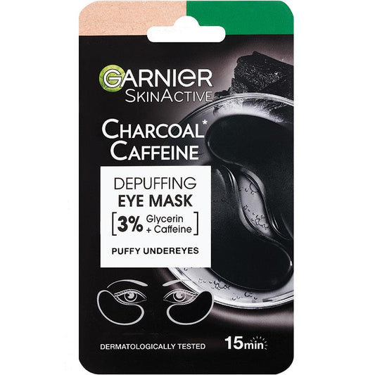 Garnier SkinActive Charcoal + Caffeine Eye Mask 20ml - Revitalize Your Eyes-Auzzi Store