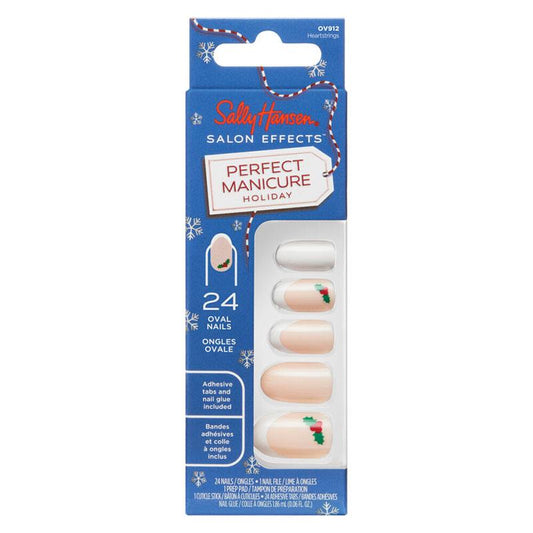 Sally Hansen Salon Effects Perfect Manicure 24 Press On Nails Once Upon A Holiday Collection Heartstrings