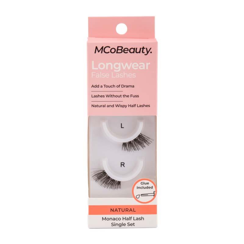 MCoBeauty Longwear False Lashes - Natural Monaco Half Lash Set