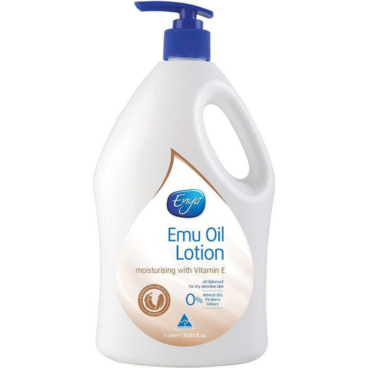 Enya Emu Oil Lotion - 1 Litre for Deep Moisturization - Auzzistore