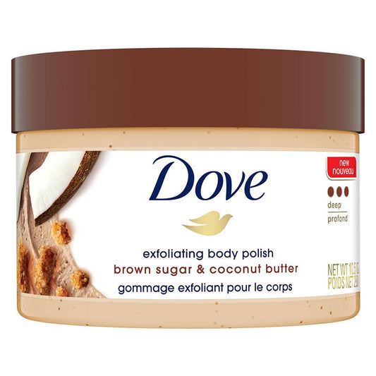 Dove Brown Sugar & Coconut Exfoliating Body Scrub 298g - Auzzistore