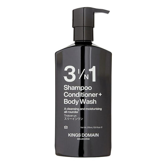 Kings Domain 3-in-1 Shampoo, Conditioner & Body Wash - 375ml