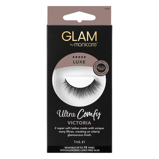 Glam By Manicare Victoria Ultra Comfy Lashes Luxe - 2 Count
