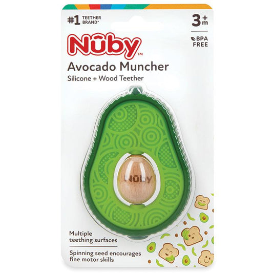 Nuby Avo Muncher with Wood Spinner - Teething Toy