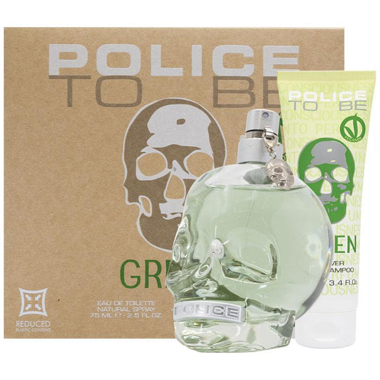 Police To Be Green Eau de Toilette 75ml 2 Piece Set - Auzzistore