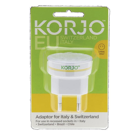 Korjo Italy & Switzerland Travel Adaptor - Essential for Europe-Auzzi Store