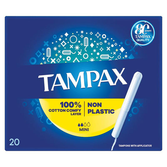 Tampax Mini Tampons with Applicator - 20 Pack for Light Flow-Auzzi Store