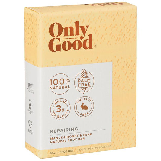 Only Good Repair Body Bar - 80g, 100% Natural & Palm Oil Free