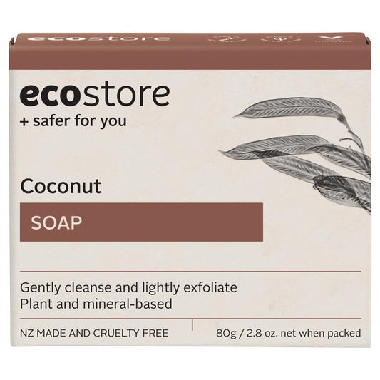 ecostore Coconut Exfoliating Soap 80g – Plant-Based & Eco-Friendly - Auzzistore