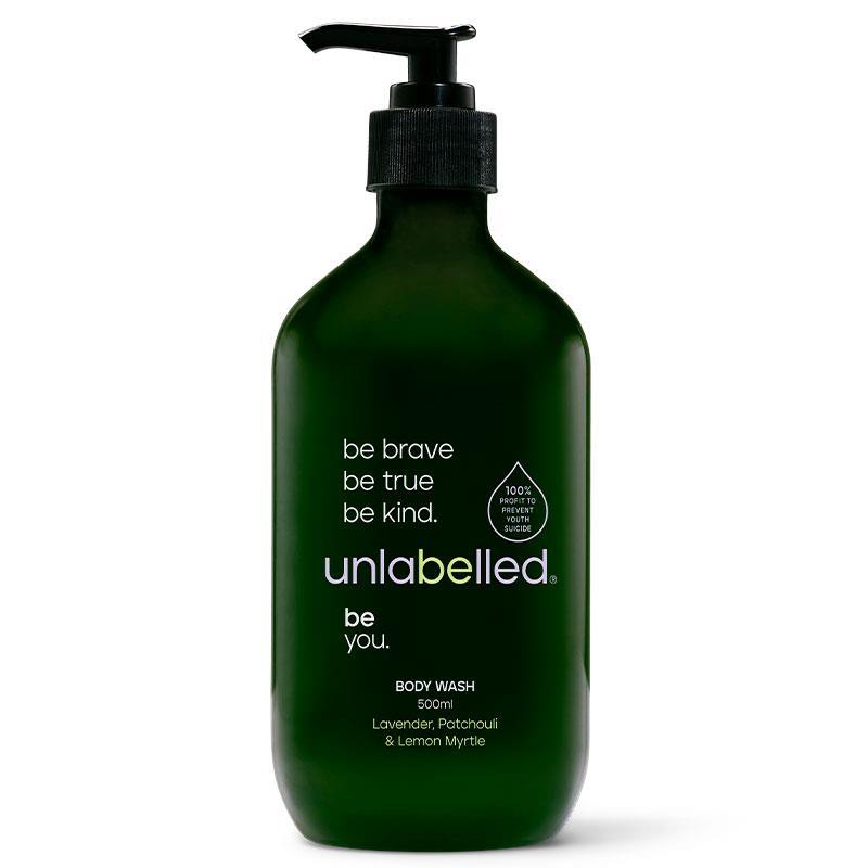 Unlabelled Natural Lavender Patchouli Lemon Myrtle Body Wash 500ml