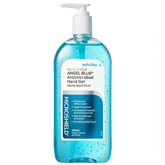 Microshield Angel Blue Antimicrobial Hand Gel 500ml - Hospital-Grade Protection-Auzzi Store