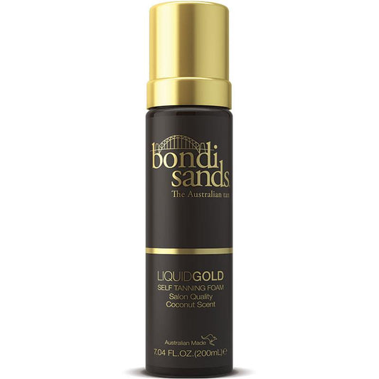 Bondi Sands Liquid Gold Self Tanning Foam 200ml - Achieve a Natural Sun-Kissed Glow - Auzzi Store