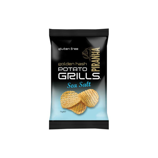 Piranha Potato Grill Sea Salt 75g - Vegan Snack Delight