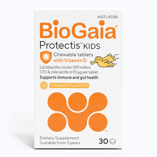 BioGaia Protectis with Vitamin D 10mcg - Orange Flavour - 30 Tablets-Auzzi Store