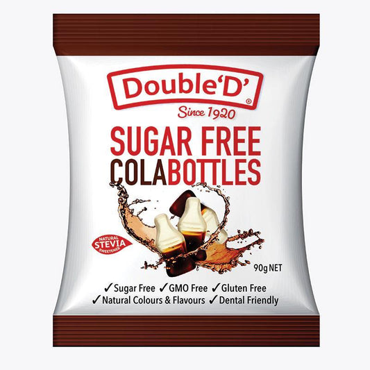 Double D Sugar-Free Cola Bottles 90g - Classic Cola Flavor Without Sugar-Auzzi Store
