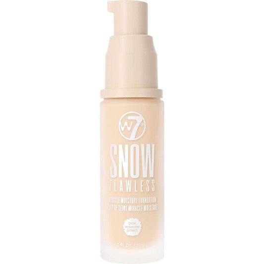 W7 Snow Flawless Miracle Moisture Foundation Buff