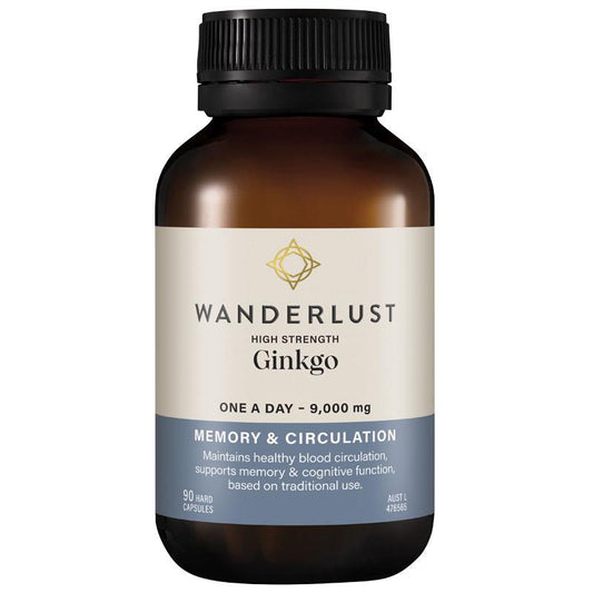 Wanderlust High Strength Ginkgo - 90 Capsules-Auzzi Store