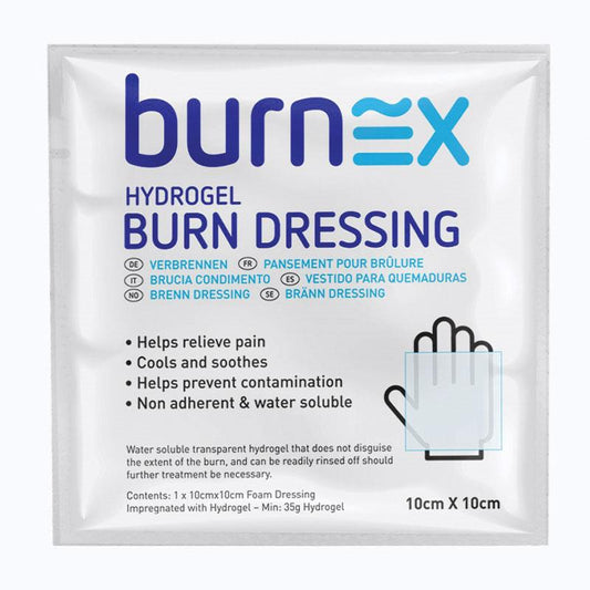 Burnex Hydrogel Burn Dressing 10x10cm - First Aid for Burns