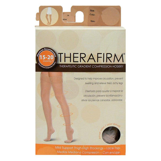 Oapl 69451 Therafirm Thigh Stocking with Lace Top - Medium-Auzzi Store