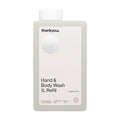 Thankyou Fragrance-Free Hand & Body Wash Refill - 1L