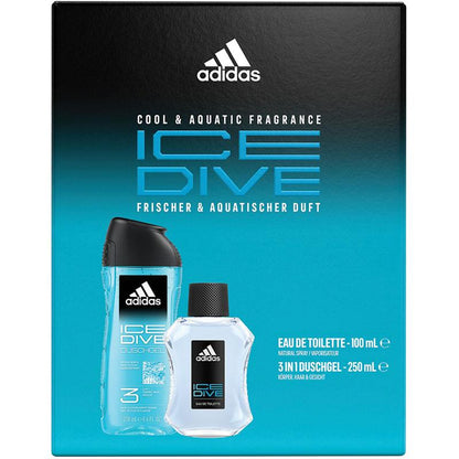 Adidas Ice Dive Eau de Toilette 100ml - Refreshing Fragrance Set-Auzzi Store