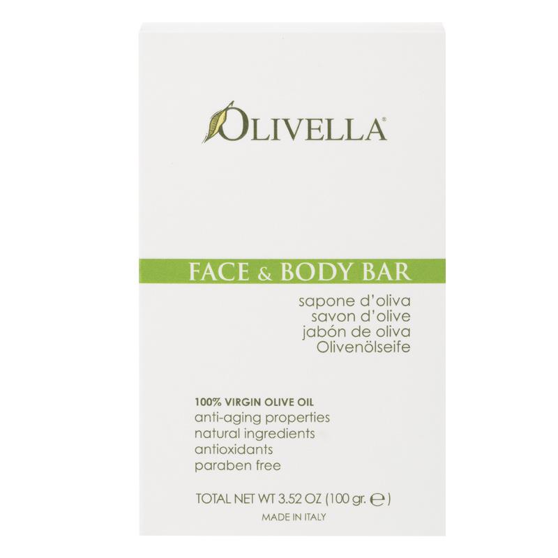 Olivella Natural Face & Body Bar 100g – Moisturizing Gentle Soap