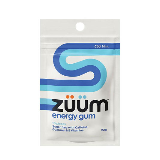 Zuum Energy Chewing Gum 10 Pieces - Sugar-Free Energy Boost