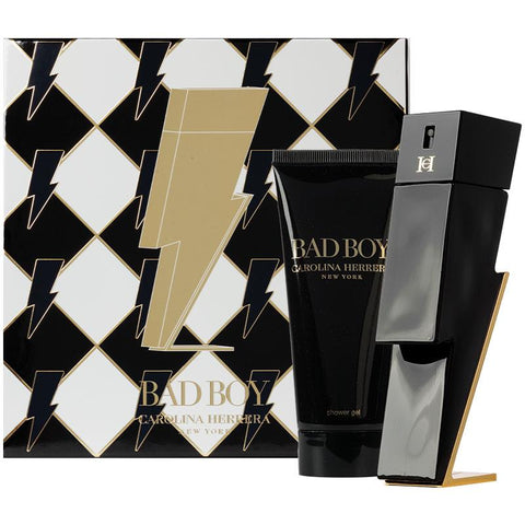 Carolina Herrera Bad Boy Eau De Toilette - 50ml 2 Piece Set for Bold Fragrance - Auzzistore