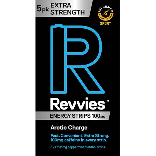 Revvies Energy Strips Extra Strength Arctic Charge - 5 Pack