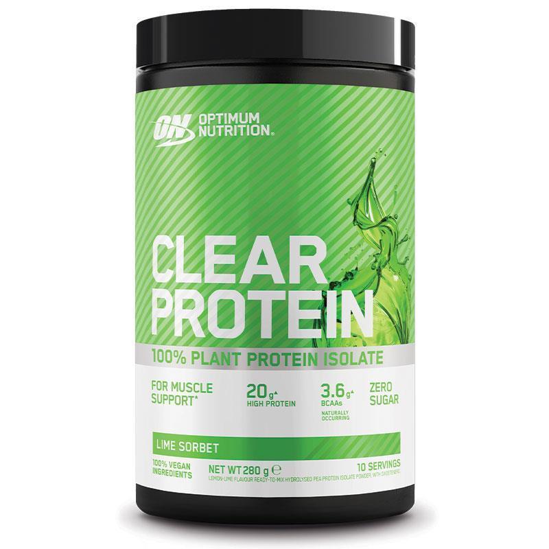 Optimum Nutrition Clear Plant Lime Sorbet 280g - Natural Protein Booster