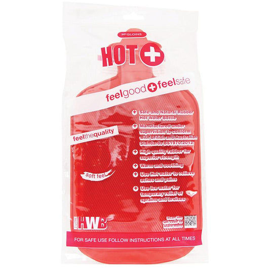 Mc Gloins 2 Litre Hot Water Bottle - Assorted Colours for Comfort-Auzzi Store