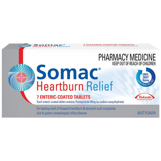 Somac Heartburn Relief 20mg Tablets - 7 Count-Auzzi Store