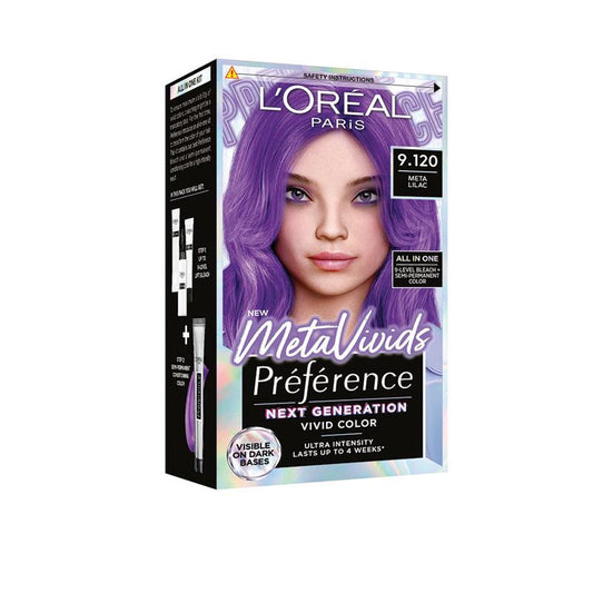 L'Oreal Paris Preference Permanent Hair Colour - Meta Vivids Lilac 9.120