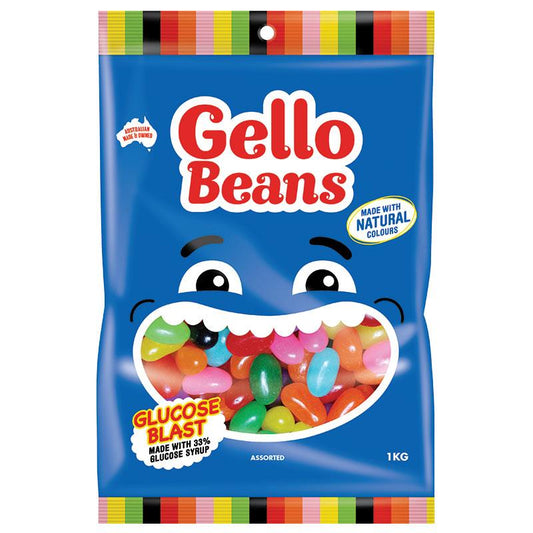 Gello Beans Assorted 1kg - The Ultimate Sweet Treat