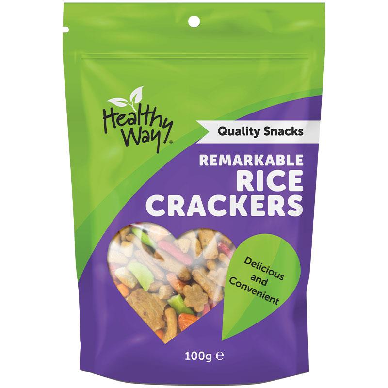 Healthy Way Remarkable Rice Crackers 100g - Crunchy & Delicious Snack - Auzzi Store