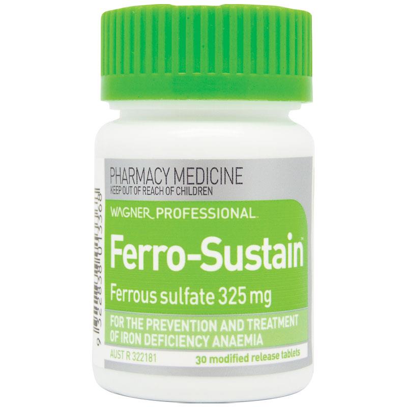 Wagner Professional Ferro-Sustain 30 Modified Release Tablets - Iron Deficiency Management - Auzzi Store