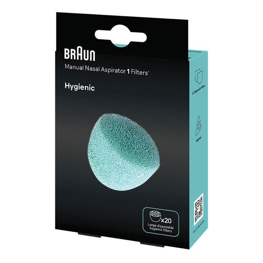 Braun Manual Nasal Aspirator Replacement Filters - 20 Pack