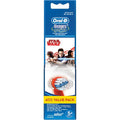 Oral B Power Toothbrush Kids Star Wars/Spiderman Refills - 4 Pack