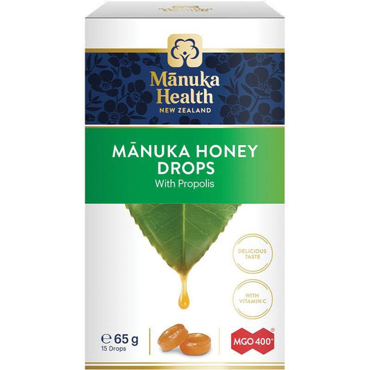 Manuka Health Propolis Manuka Honey Drops - 15 Pack (65g) - Auzzi Store