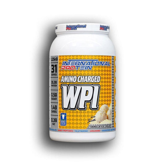 International Protein Amino Charged WPI Vanilla 1.25kg - Delicious Protein for Optimal Recovery-Auzzi Store
