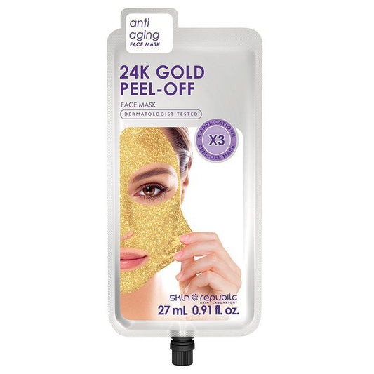 Skin Republic Gold Peel Off Mask - 24K Gold Anti-Aging Treatment - Auzzi Store
