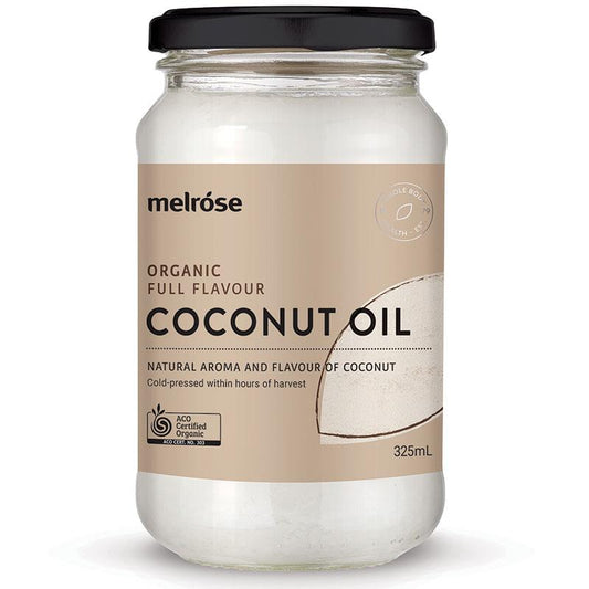 Melrose Organic Unrefined Full Flavour Coconut Oil 325ml