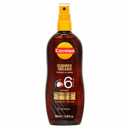 Carroten SPF 6 Summer Dreams Intensive Tanning Oil 200ml Spray - Flawless Tan & Hydration - Auzzistore