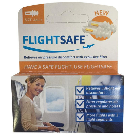 Flightsafe Adult Earplugs - 1 Pair for Ultimate Comfort - Auzzi Store